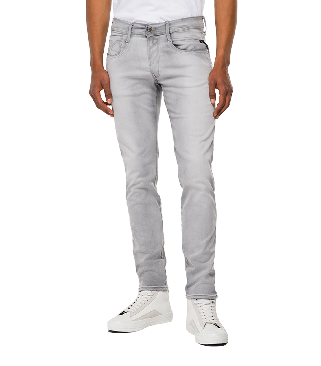 Hyper flex Re-used ホワイトシェード アンバス ジーンズ 詳細画像 ライトグレー 4